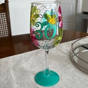 30th Birthday Wine Glass